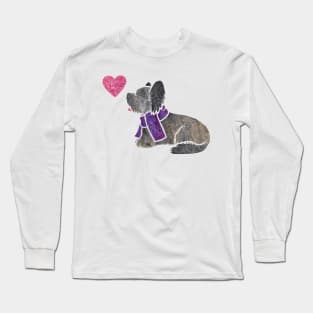 Watercolour Skye Terrier Long Sleeve T-Shirt